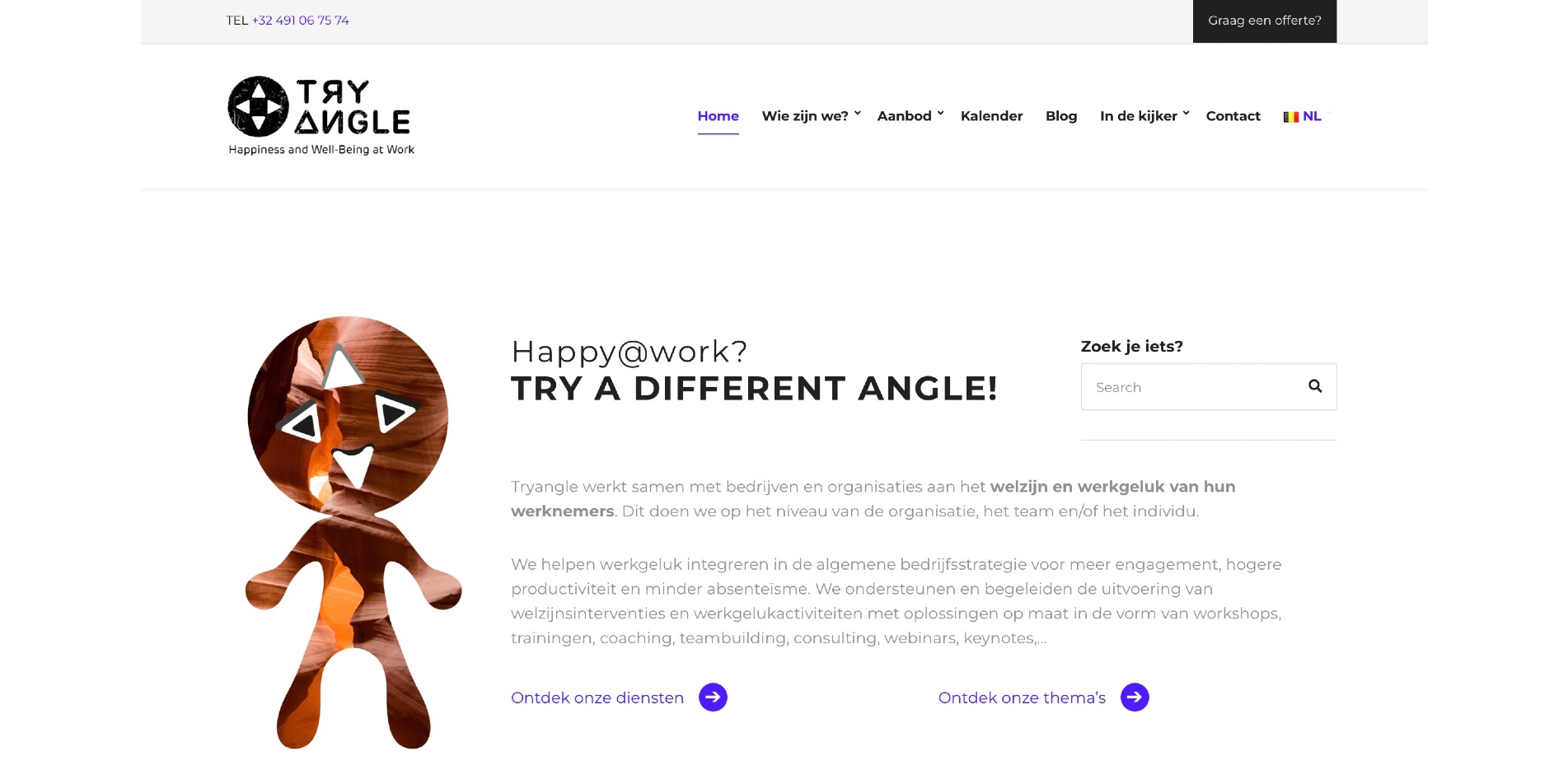 website preview tryangle.be