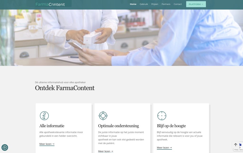 website preview farmacontent.be