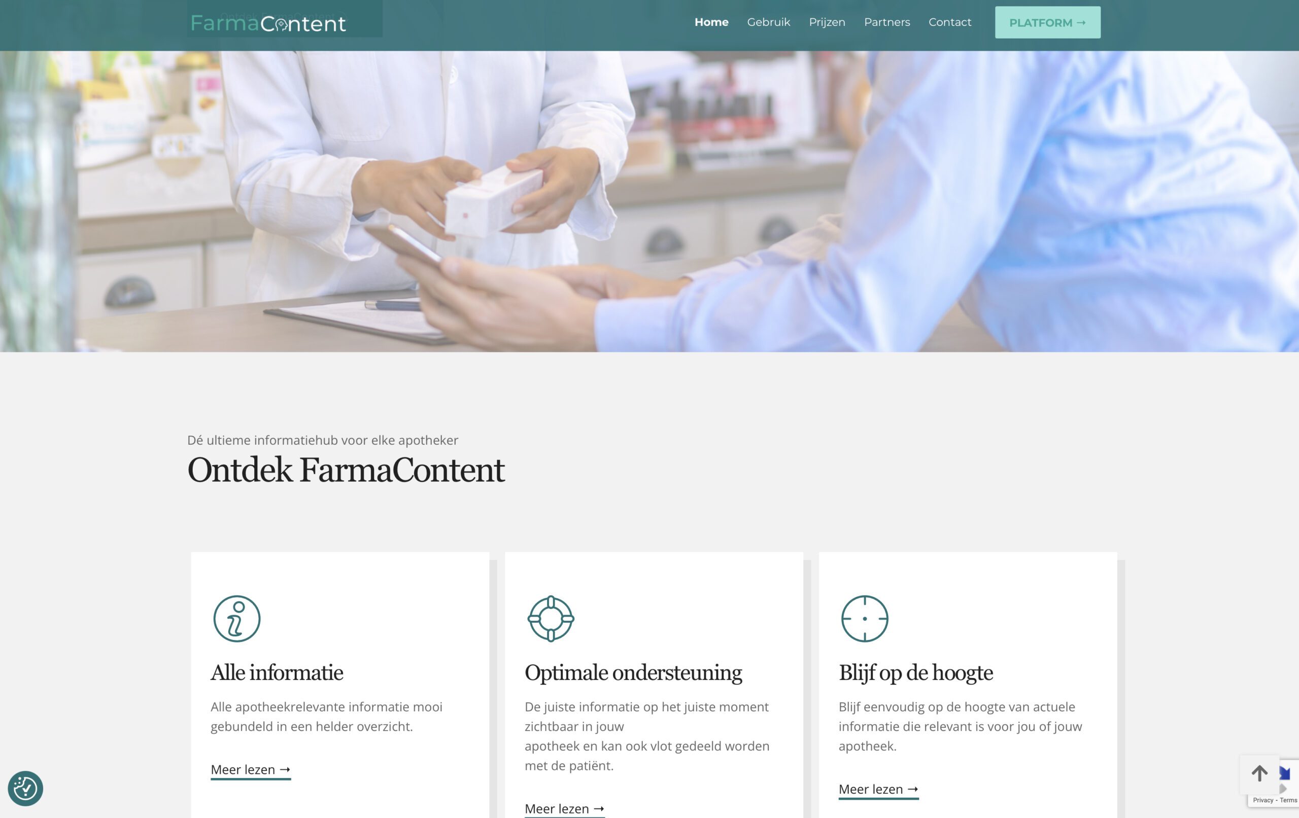 website preview farmacontent.be